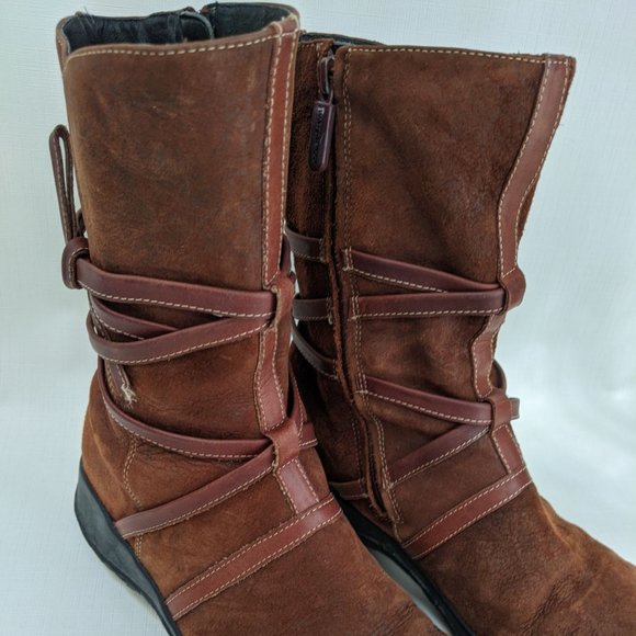 Clarks Artisan Collection Mid-calf Tan Boots 9.5M - Picture 3 of 12